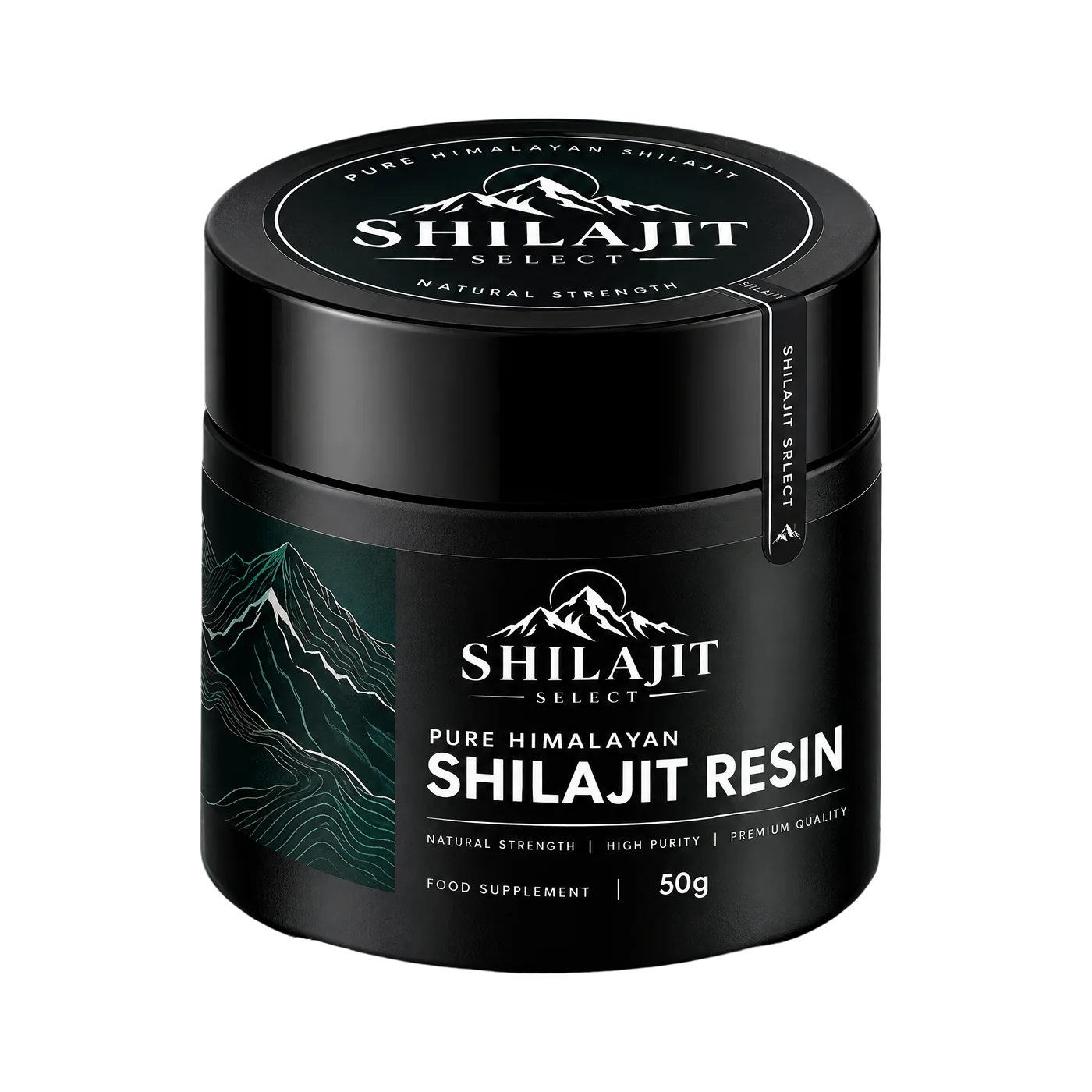 Conceptdetail van pot en deksel van Shilajit Select